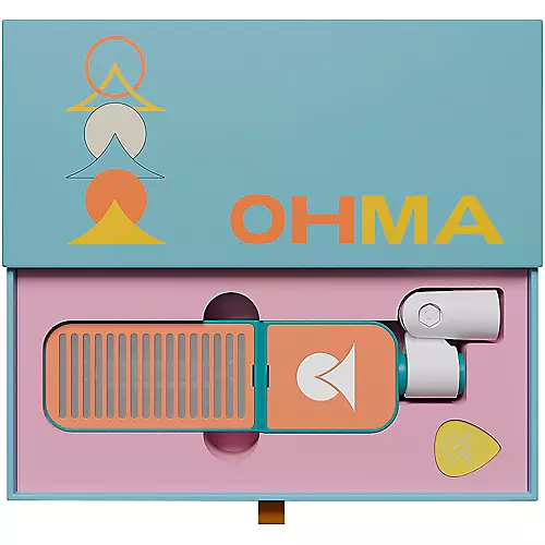 Ohma World Stripes Ribbon Microphone Black & Black