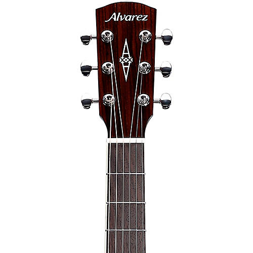 Alvarez MF60E Herringbone Folk-OM Acoustic-Electric Guitar Natural