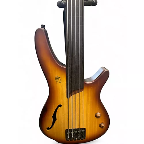 Used Ibanez SRH505F Natural Browned Burst Electric Bass Guitar Natural Browned Burst