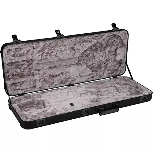 Fender Deluxe Molded Acoustasonic Case Black Grey Plush