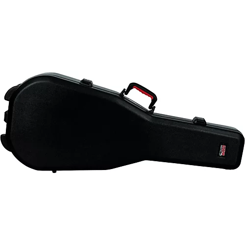 Gator TSA ATA Molded Acoustic Guitar Case Black Black