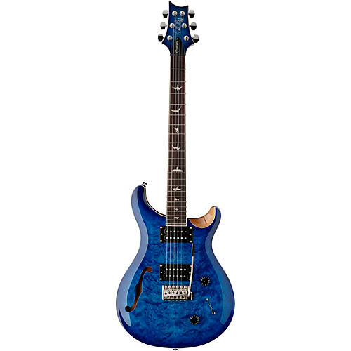 PRS SE Custom 22 Quilted Limited-Edition Semi-Hollow Electric Guitar Faded Blue Burst