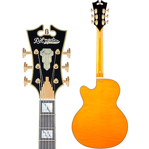 D'Angelico Excel Series 59 Hollow Body Electric Guitar With USA Seymour Duncan P-90s and Stairstep Tailpiece Viola