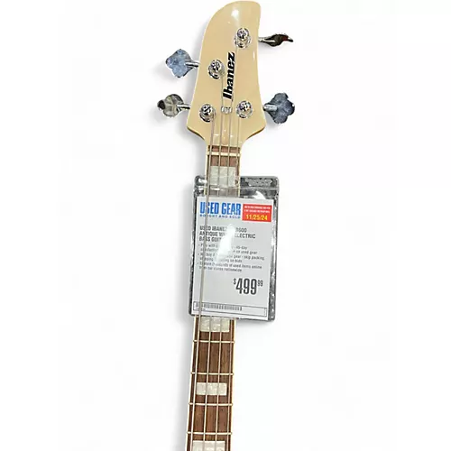 Used Ibanez TMB600 Antique White Electric Bass Guitar Antique White