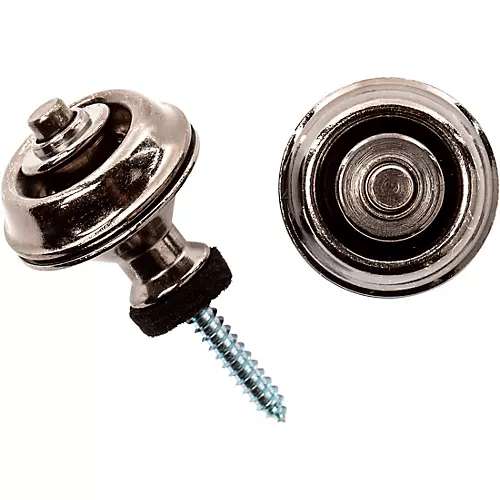 Dunlop Dual-Design Straplok System Black Chrome