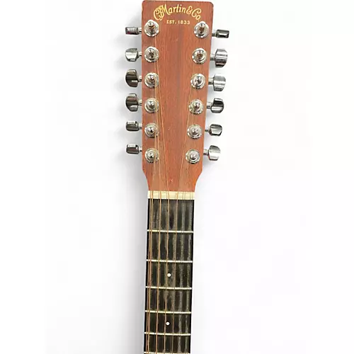 Used Martin X Series Custom Natural 12 String Acoustic Electric Guitar Natural