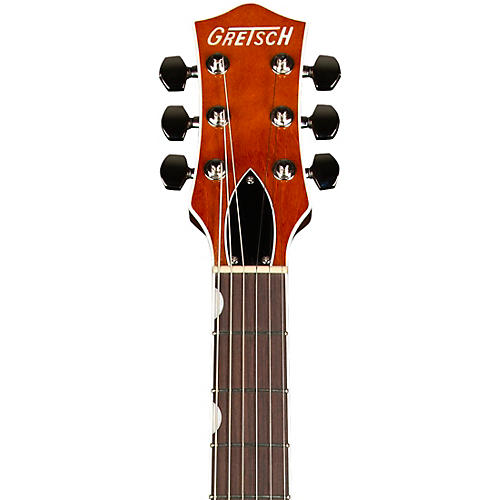 Gretsch Guitars G6128T-PE Players Edition Duo Jet Black With Bigsby Electric Guitar Round-Up Orange