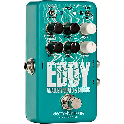 Electro-Harmonix Eddy Analog Vibrato & Chorus Effects Pedal Mint Green