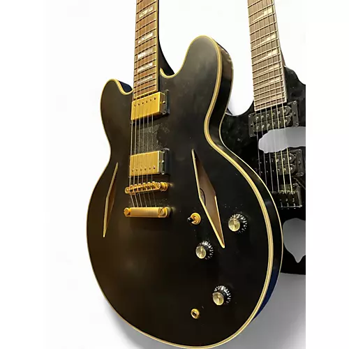 Used Epiphone emily wolfe sheraton Black Hollow Body Electric Guitar Black