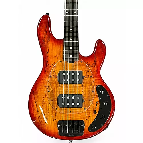 Used Sterling by Music Man RAY34 HH Blood Orange Electric Bass Guitar Blood Orange