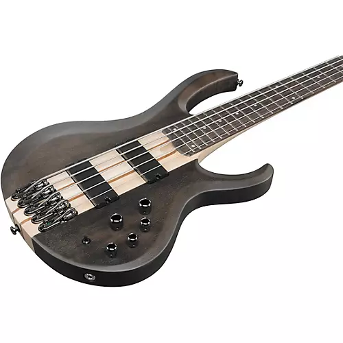 Ibanez BTB605 5-String Electric Bass Guitar Transparent Gray Flat