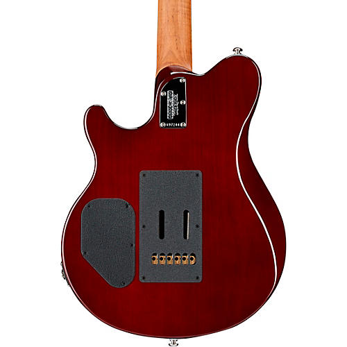 Ernie Ball Music Man Axis Super Sport Flame Top Electric Guitar Roasted Amber