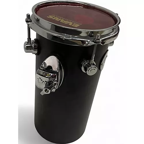 Used DW 6X12 DESIGN SERIES RATA TOM BLACK Drum BLACK 90