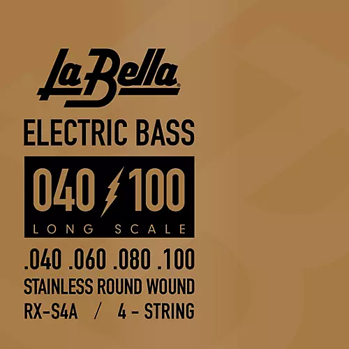 LaBella RX Series Stainless Steel 4-String Electric Bass Strings (40 - 100)
