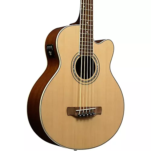 Ibanez AEB105E 5-String Acoustic-Electric Bass Guitar Gloss Natural