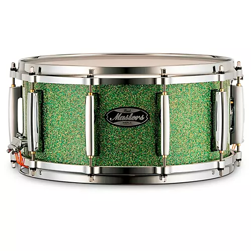 Pearl Masters Maple Snare Drum 14 x 6.5 in. Matte Olive Burst