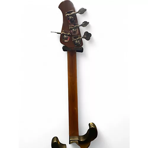 Used Sterling by Music Man RAY34 HH SPALTED MAPLE SATIN NATURAL BURST Electric Bass Guitar SATIN NATURAL BURST