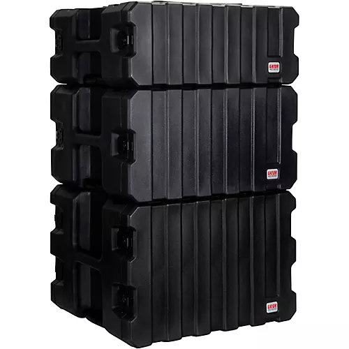 Gator G-Pro Roto Mold Rolling Rack Case Black 8 Space