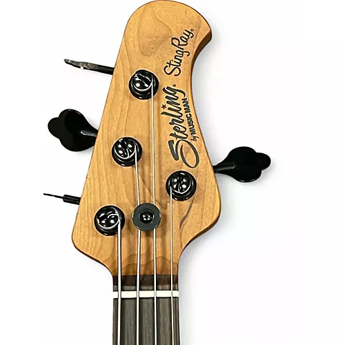Used Sterling by Music Man RAY34 HH Blood Orange Electric Bass Guitar Blood Orange