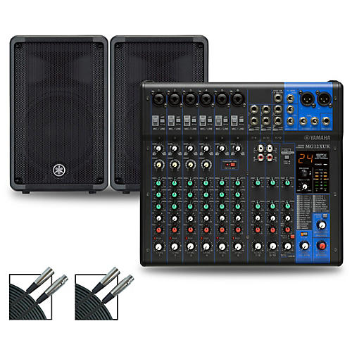 Yamaha MG12XUK Mixer with Yamaha DBR Speakers 15