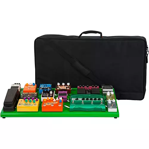 Gator Green Aluminum Pedalboard XL With Carry Bag
