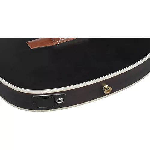 Ibanez TOD10NL Tim Henson Signature Left-Handed Nylon-String Acoustic-Electric Guitar Transparent Black Flat