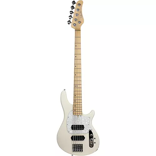 Schecter Guitar Research CV-5 Bass 5-String Electric Bass Guitar Ivory