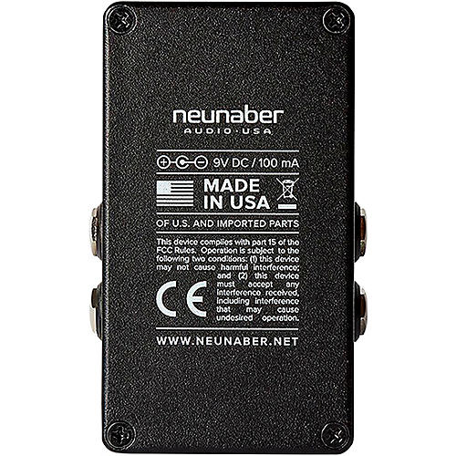 Neunaber Immerse Reverberator Mk II Stereo Reverb Effects Pedal Black