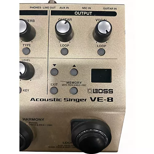 Used BOSS VE8 Acoustic Singer Effect Processor