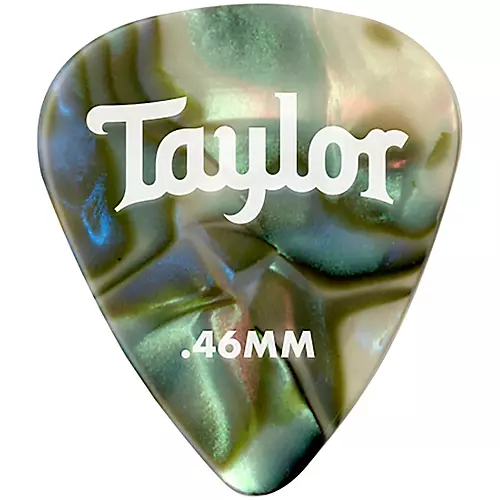 Taylor Celluloid 351 Picks, Abalone .46 mm 12 Pack