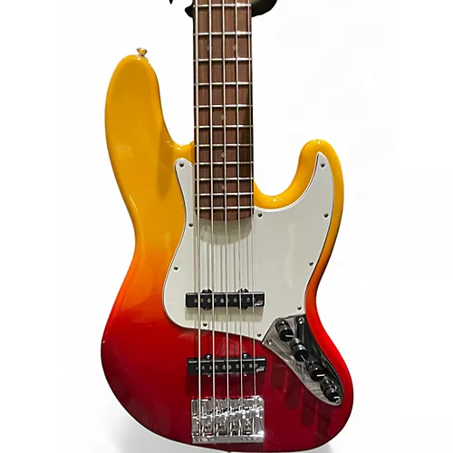 Used Fender Player Plus Active Jazz Bass V TEQUILA SUNRISE Electric Bass Guitar TEQUILA SUNRISE