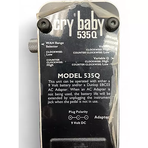 Used Dunlop 535Q Cry Baby Multi-Wah Effect Pedal
