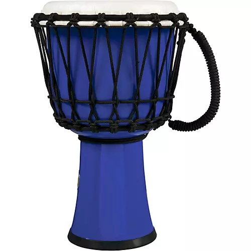 LP World Rope-Tuned Circle Djembe, 7 in. Blue Marble
