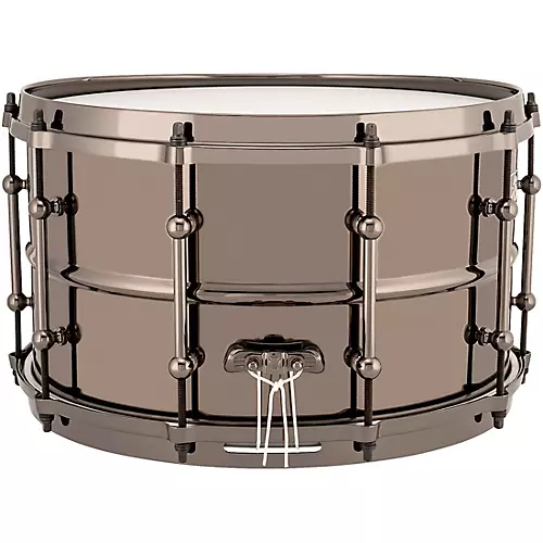 Ludwig Universal Series Black Brass Snare Drum with Black Nickel Die-Cast Hoops 14 x 6.5 in.