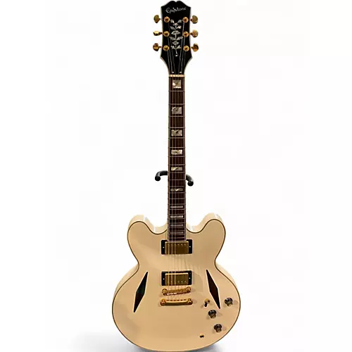Used Epiphone EMILY WOLFE SHERATON WHITE Hollow Body Electric Guitar WHITE
