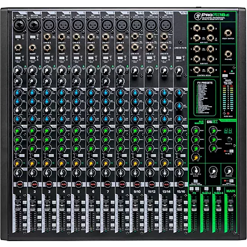 Mackie ProFX16v3 16-Channel 4-Bus Professional Effects Mixer With USB