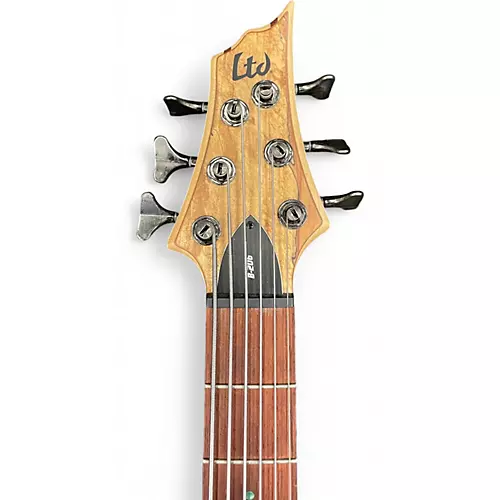 Used ESP LTD B206SM 6 String Spalted Maple Electric Bass Guitar Spalted Maple