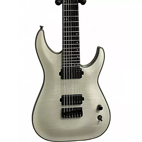 Used Schecter Guitar Research Keith Merrow KM7 MKI Trans White Solid Body Electric Guitar Trans White