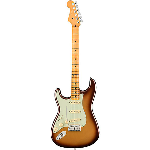 Fender American Ultra Stratocaster Maple Fingerboard Left-Handed Electric Guitar Texas Tea