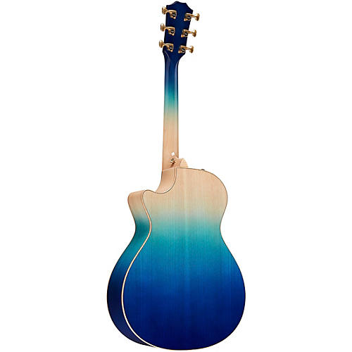 Taylor Custom All Urban Ash 12-Fret Grand Concert Acoustic-Electric Guitar Ombre Blue