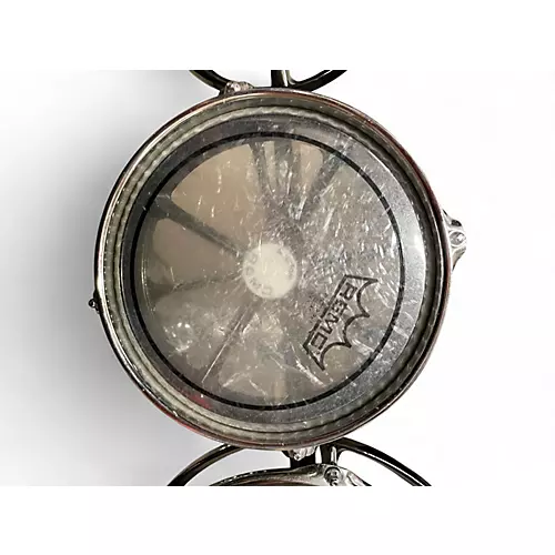 Used Remo 3 Piece Rototom Black Roto Toms Black 64