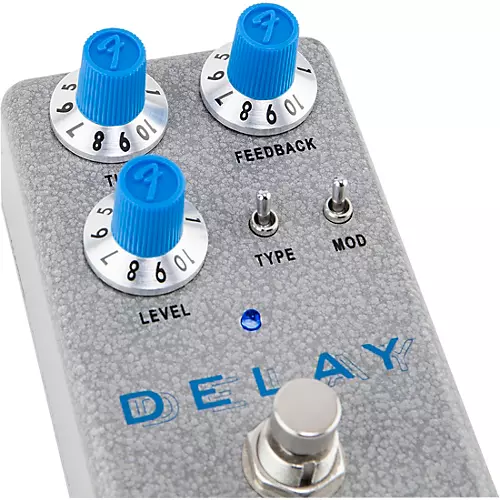 Fender Hammertone Delay Effects Pedal Gray and Blue