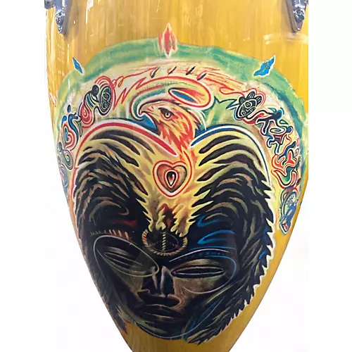 Used LP Santana Africa Speaks Conga 12.50 in. Yellow Lacquer Conga