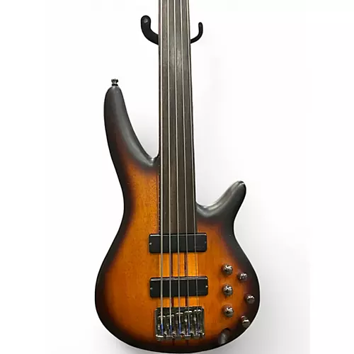 Used Ibanez SRF705 Natural Electric Bass Guitar Natural