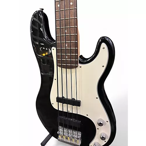 Used Squier Precision Bass Standard Black and White Electric Bass Guitar Black and White