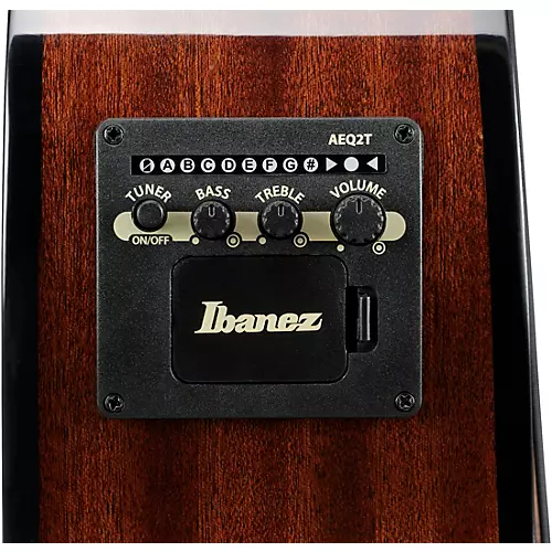 Ibanez AEGB25E Grand Concert Acoustic-Electric Bass Guitar Transparent Black Sunburst