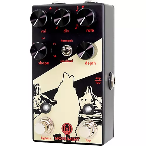 Walrus Audio Monument Harmonic Tap Tremolo V2 Obsidian Series Effects Pedal Black