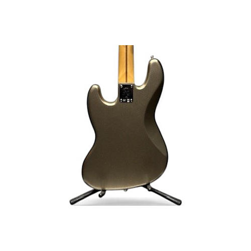 Used 2021 Fender 75th Anniversary Commemorative American Jazz Bass Metallic Gold Electric Bass Guitar Metallic Gold