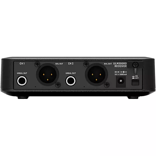 Behringer ULM302MIC High-Performance 2.4 GHz Digital Wireless System with 2 Handheld Microphones