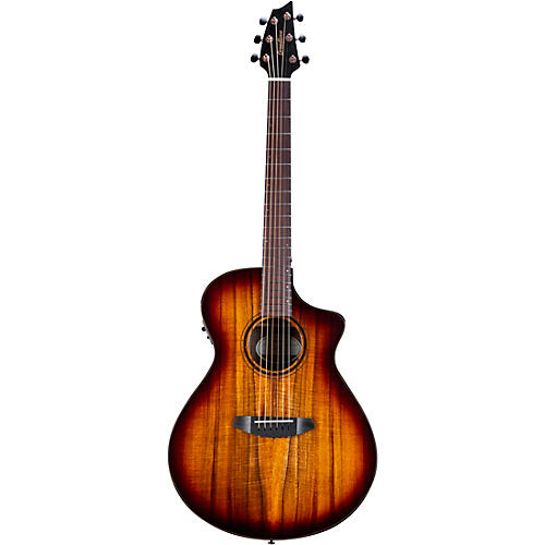 Breedlove Pursuit Exotic S CE Koa-Koa Concert Acoustic-Electric Guitar Edge Burst
